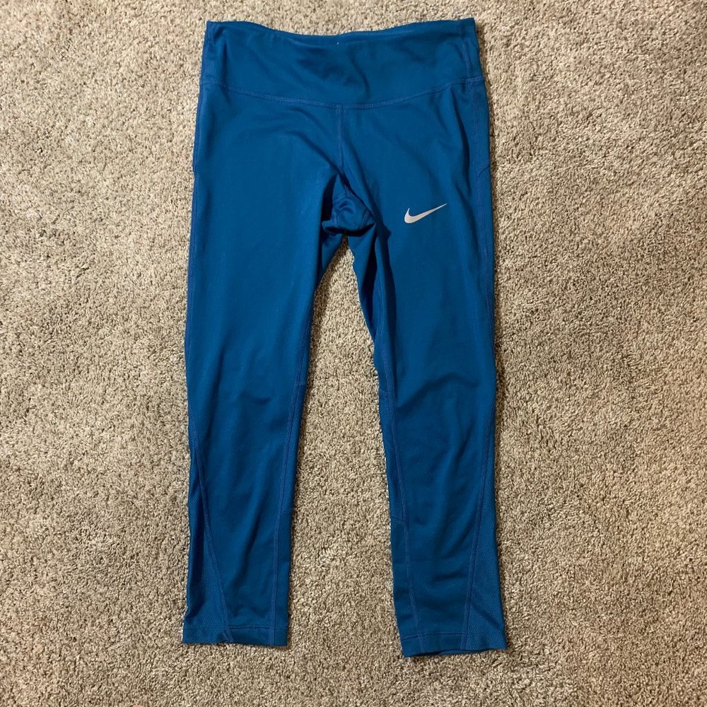 Blue Nike Dri-fit Leggings Size Small